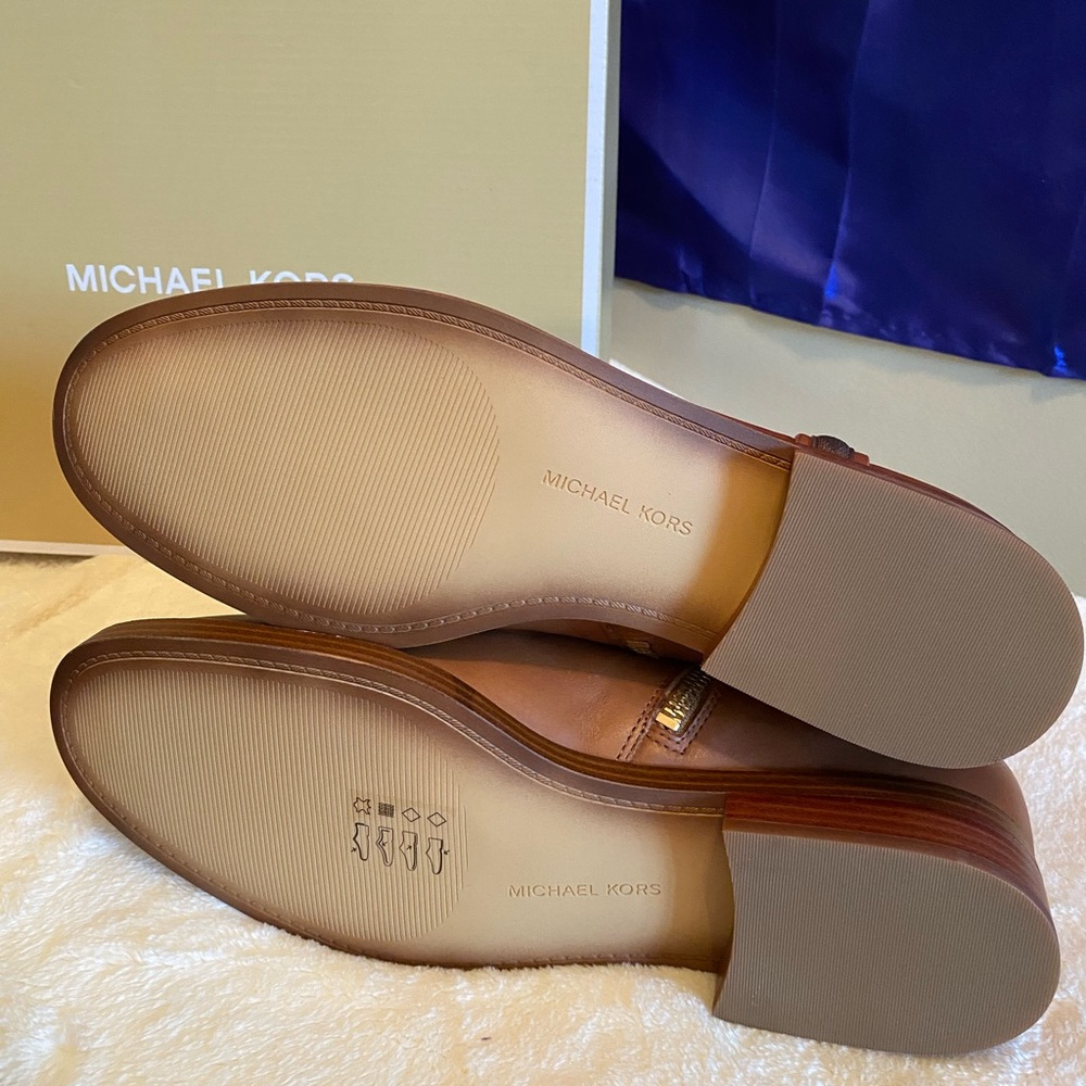 Michael Kors Mindy Leather and Signature Logo Trim Boot - Picture 8 of 9